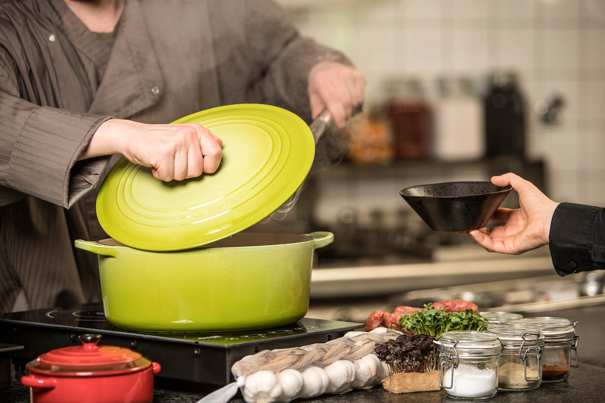 Beispielbild Flying Foot kleine Portionen die am Empfang angeboten werden - Handwerk